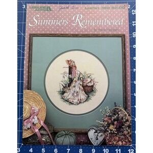 SUMMERS REMEMBERED Leisure Arts Cross Stitch Chart Leaflet 392 Paula Vaughan‎